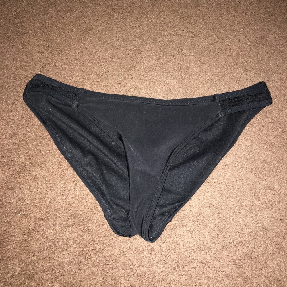 black bathing suit bottoms